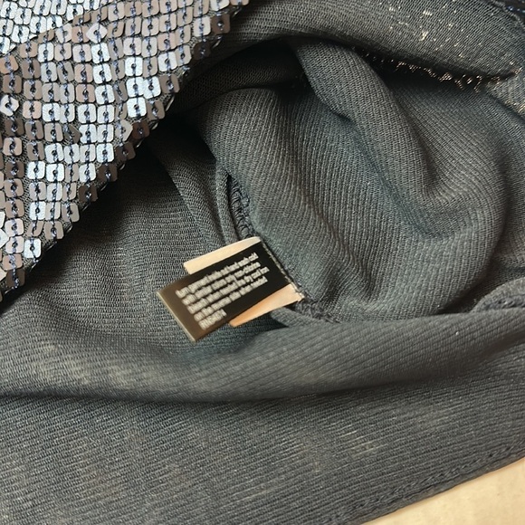 Sequin tank camisole top with mesh back - Picture 5 of 11